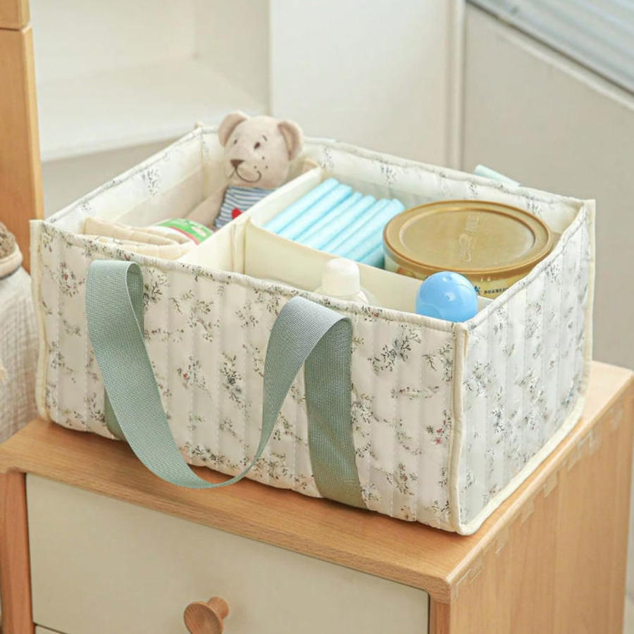 Organizer na pieluchy w kwiaty – Baby Nursery Essentials recenzja i cena