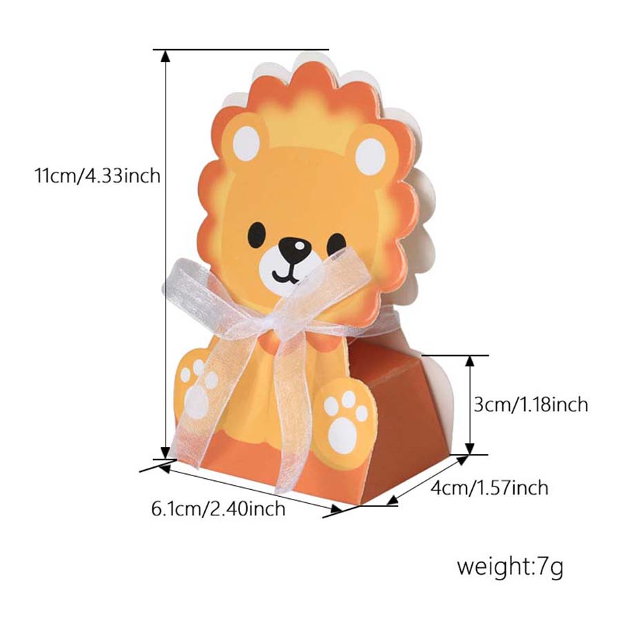 12 szt. Pudełka na prezenty dl – Baby Nursery Jungle Theme recenzja i cena