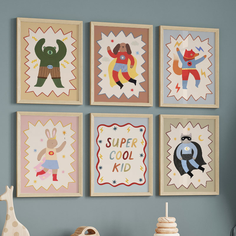 Zabawne Kreskówkowe Super Fajn – Baby Nursery Fabric recenzja i cena