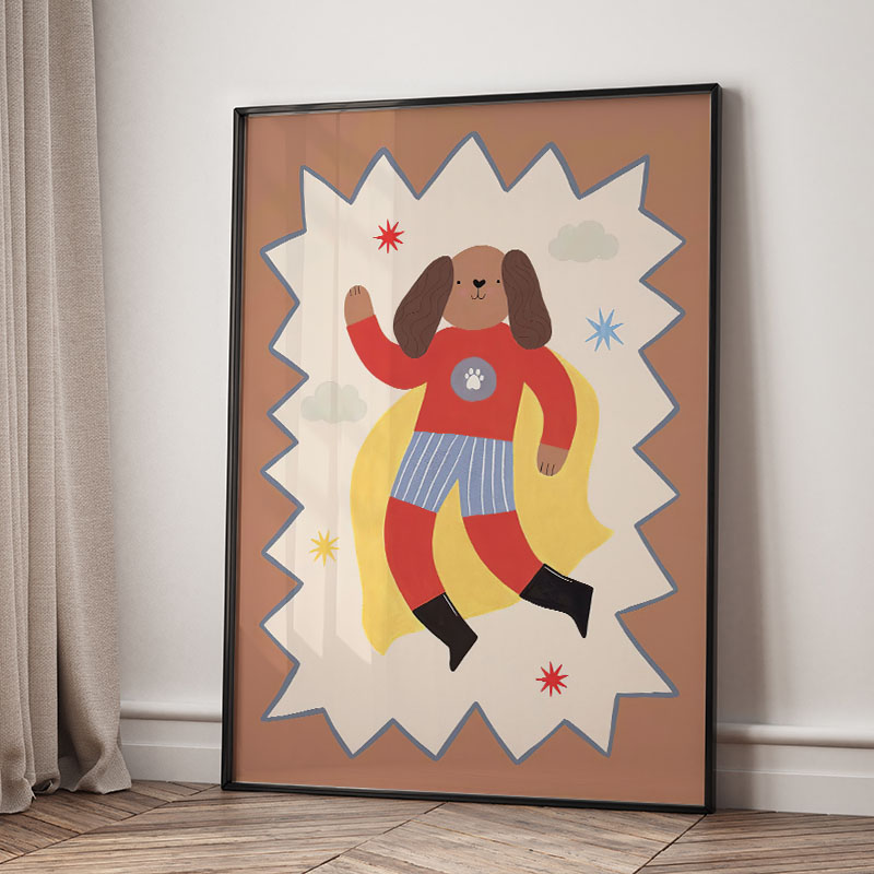 Zabawne Kreskówkowe Super Fajn – Baby Nursery Fabric recenzja i cena