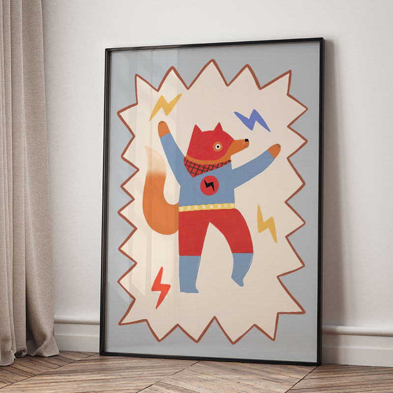 Zabawne Kreskówkowe Super Fajn – Baby Nursery Fabric recenzja i cena