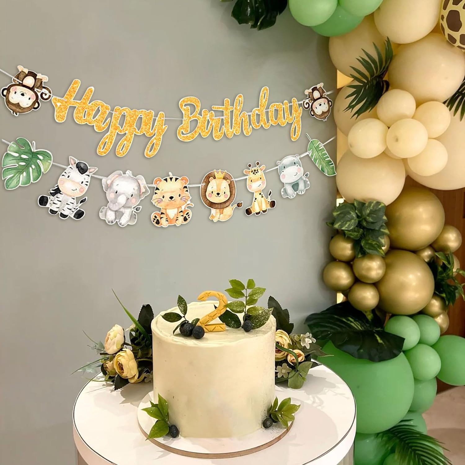 Baner Urodzinowy Safari w Dżun – Baby Nursery Jungle Theme recenzja i cena