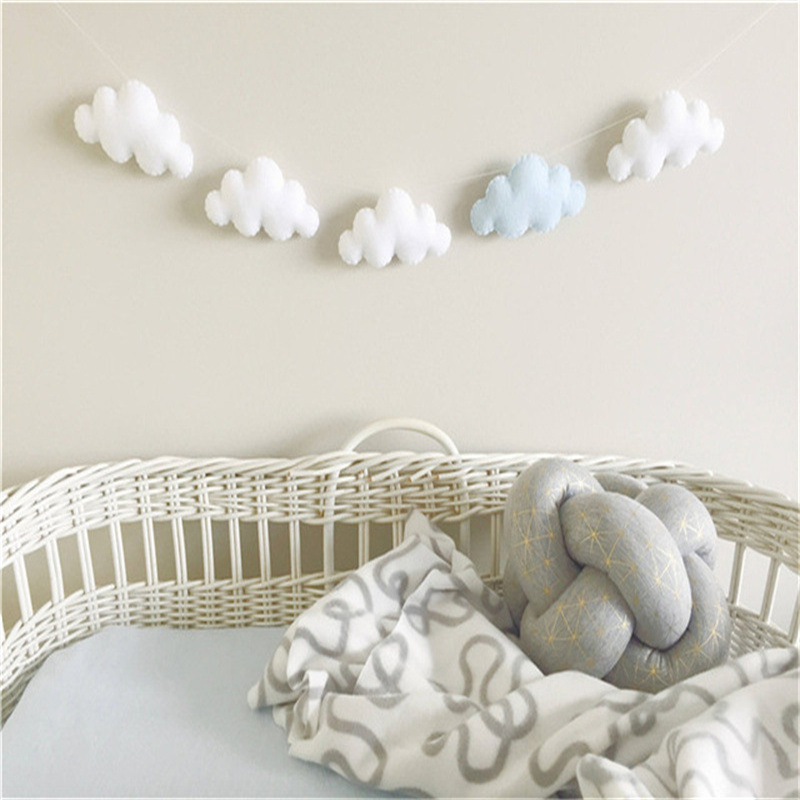 Nordic filcowe girlandy chmuro – Baby Nursery Fabric recenzja i cena