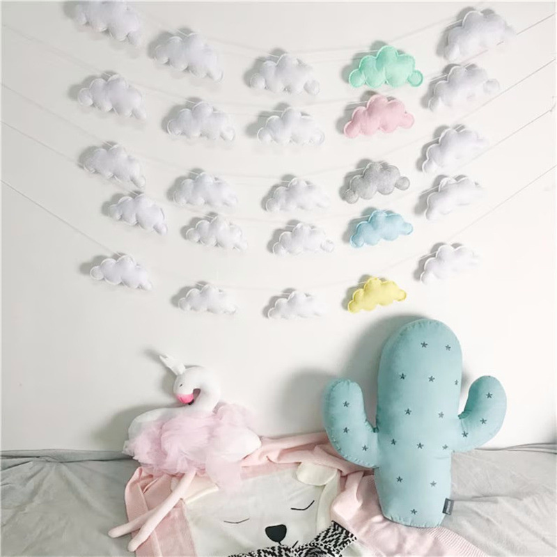 Nordic filcowe girlandy chmuro – Baby Nursery Fabric recenzja i cena