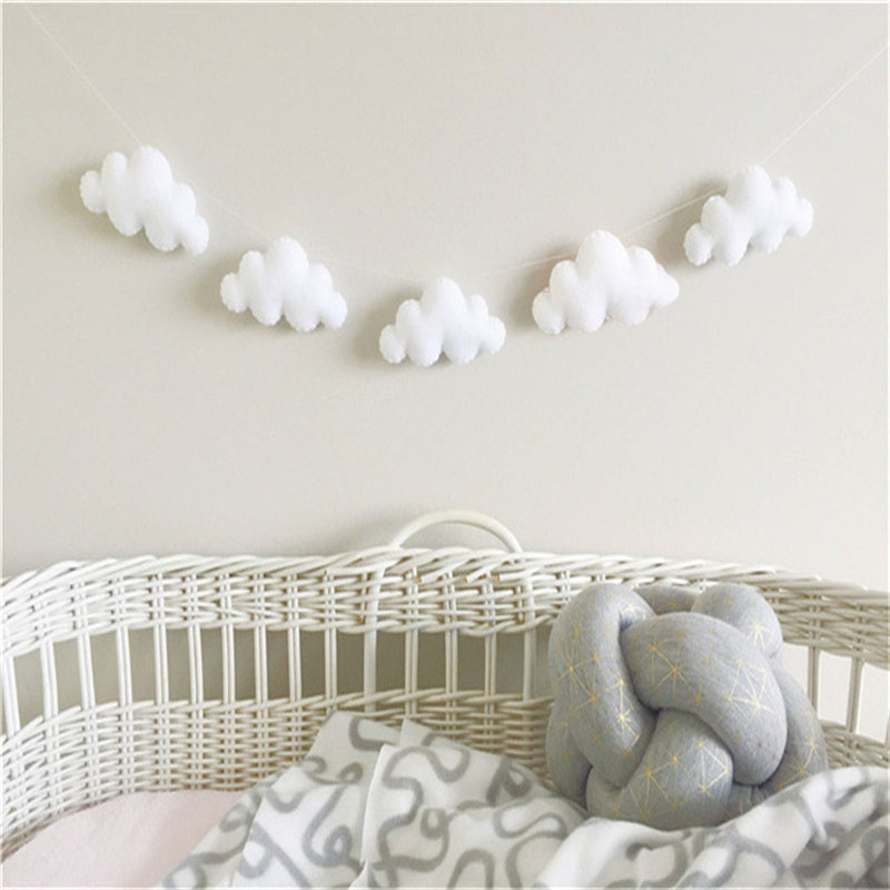 Nordic filcowe girlandy chmuro – Baby Nursery Fabric recenzja i cena